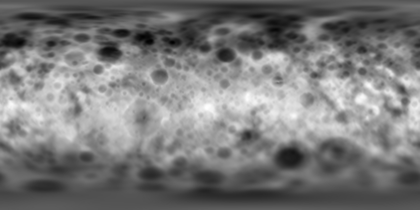 Topographic map of Ceres as of February 2015