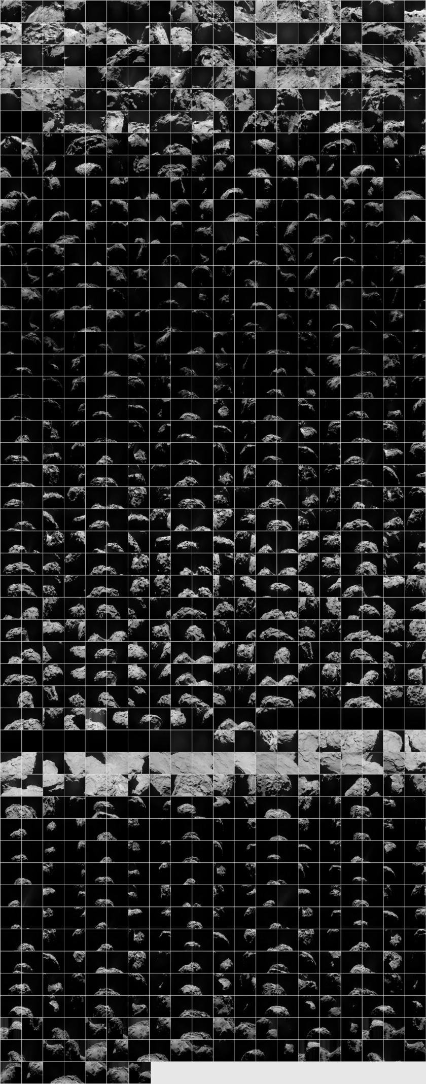 Rosetta Navcam data: MTP 009