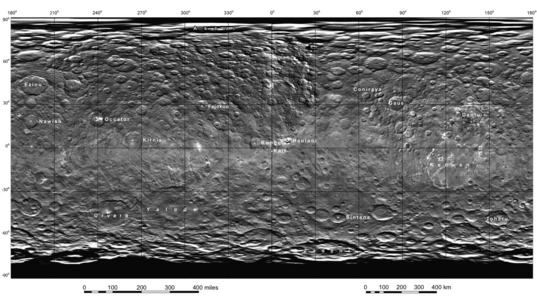 Map of Ceres