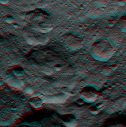 A landslide in Ceres' far north in 3D
