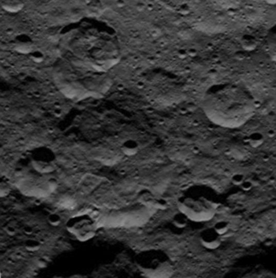 A landslide in Ceres' far north in 3D