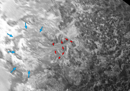 Intricate valley glaciers on Pluto