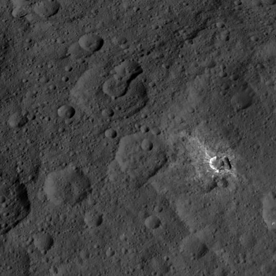 Northern hemisphere terrain on Ceres