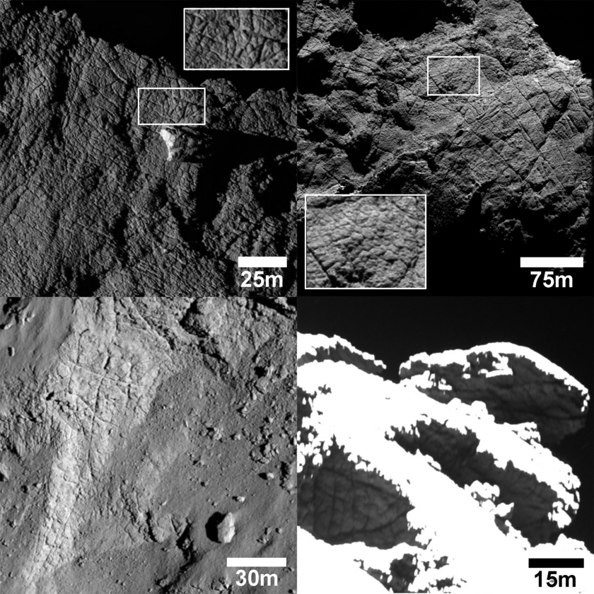 Fracture networks on 67P