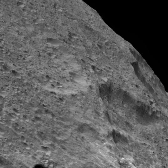 Across Ceres' limb