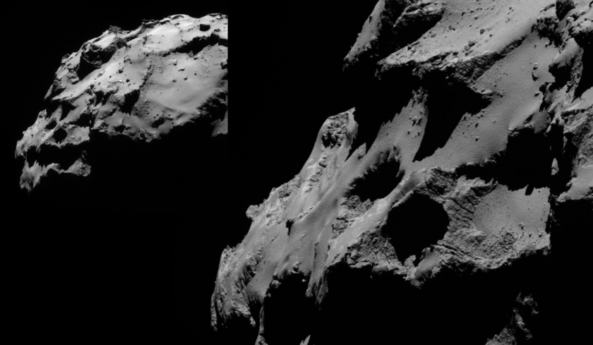 Views of the Rosetta landing site (low sun)