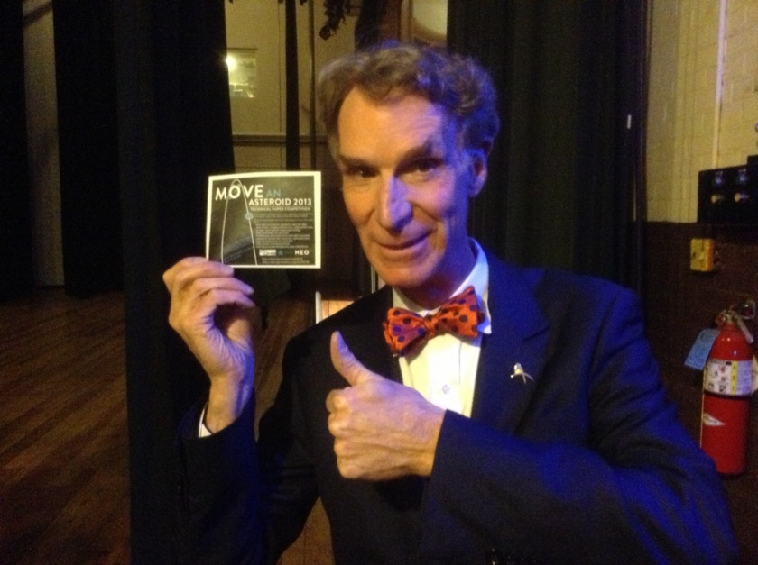 Bill Nye endorsing the Move An Asteroid Competition
