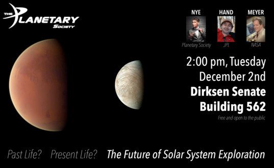 Past Life? Present Life? The Future of Solar System Exploration D.C. Event