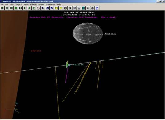 Possible rocks in Amalthea orbit detected by Galileo star scanner