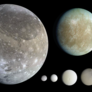Eight icy moons of the outer solar system
