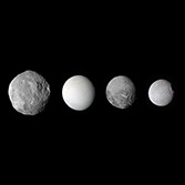 Vesta, Enceladus, Miranda, Mimas