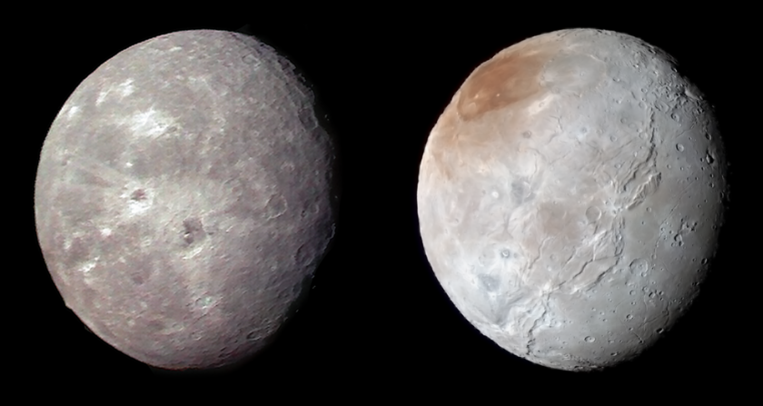 Oberon and Charon, compared