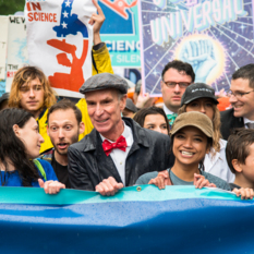 Planetary Society CEO Bill Nye joins marchers at the March for Science in Washington, D.C., April 22nd, 2017