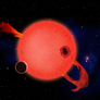 Hypothetical Earth-size planet orbiting a young red dwarf