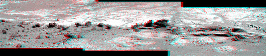 Finned outcrop in 3D