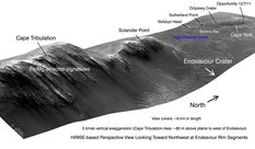 Endeavour Crater's west rim