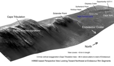 Endeavour Crater's west rim