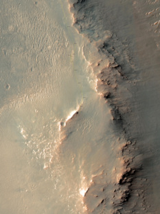 Opportunity's recent traverse route