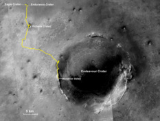 Opportunity's long and winding route