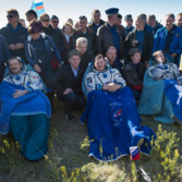 Expedition 35 crew returns to Earth