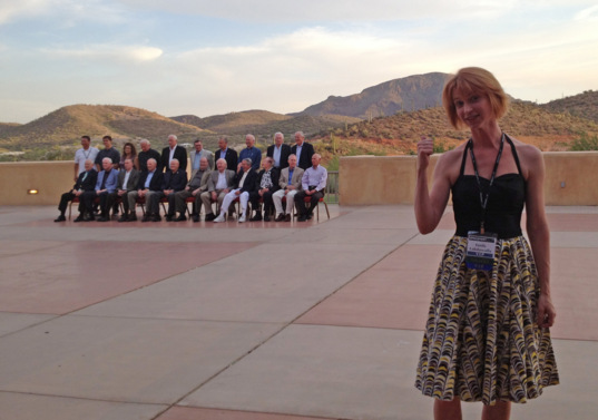 Emily and a lot of astronauts