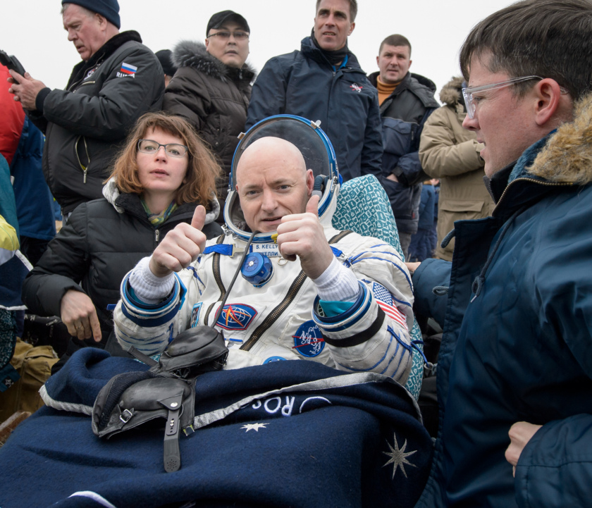 Scott Kelly after a year in space