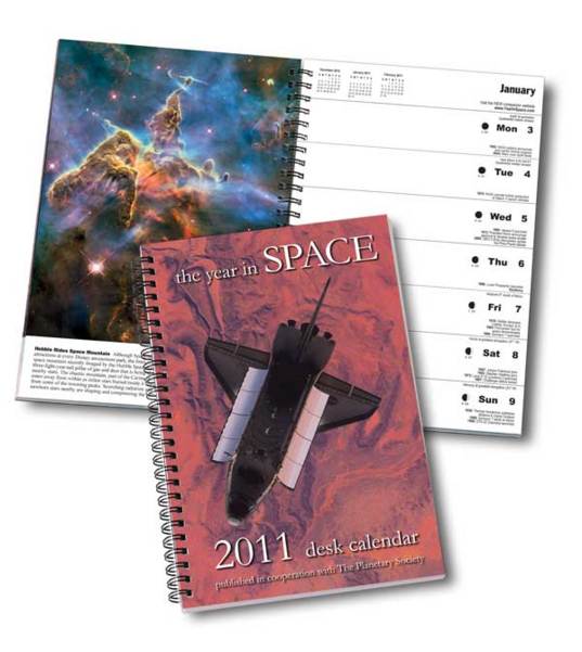 Year in Space 2011 desk calendar