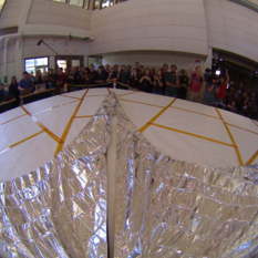 LightSail 2 sail deployment test from -X camera