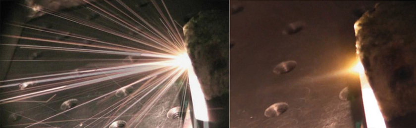 Laser Bees: Zapping Olivine Rock with a Laser