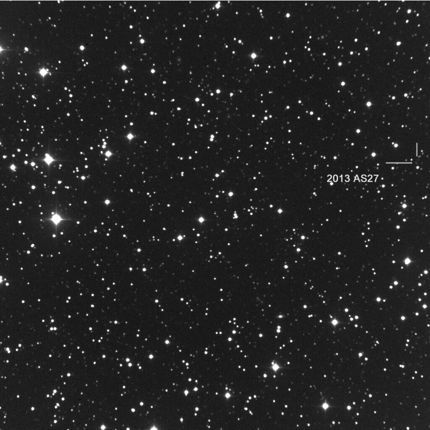 Gary Hug Discovery Images for Near Earth Asteroid 2013 AS27