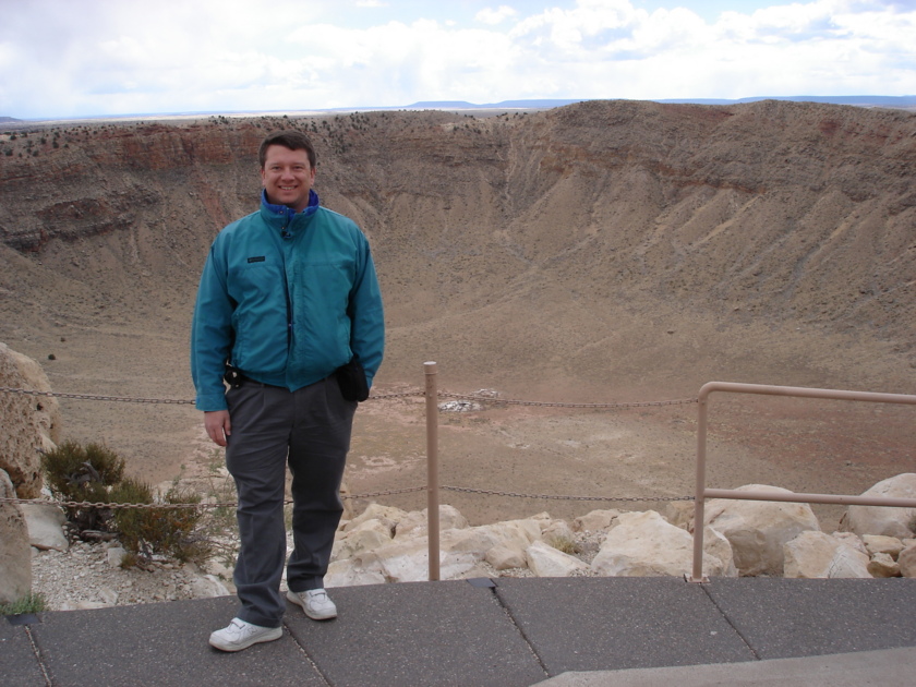 Bruce Betts at Meteor Crater