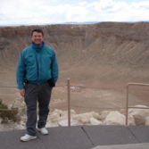 Bruce Betts at Meteor Crater