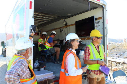 Planetary Deep Drill field test command center