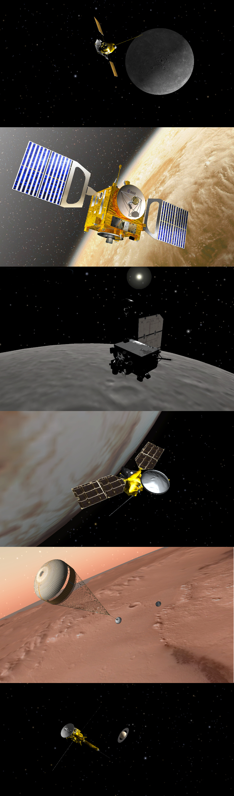 Six Spacecraft in August