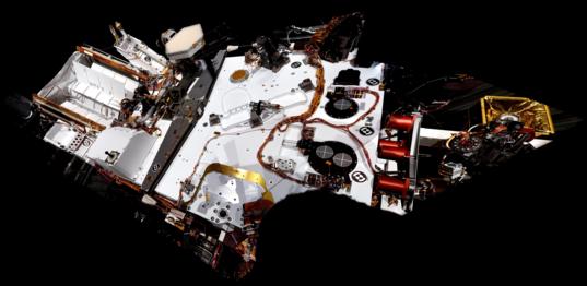 Curiosity's first 'deck pan'