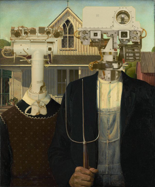 What if Grant Wood had painted Curiosity?