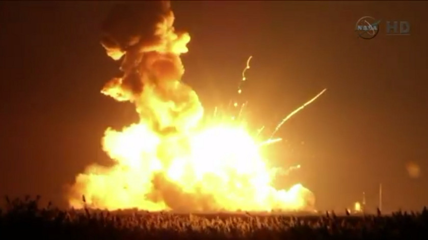 Antares explodes