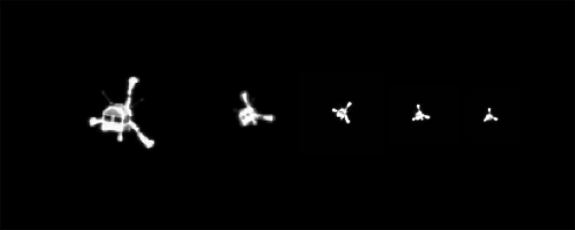 Five final views of Philae