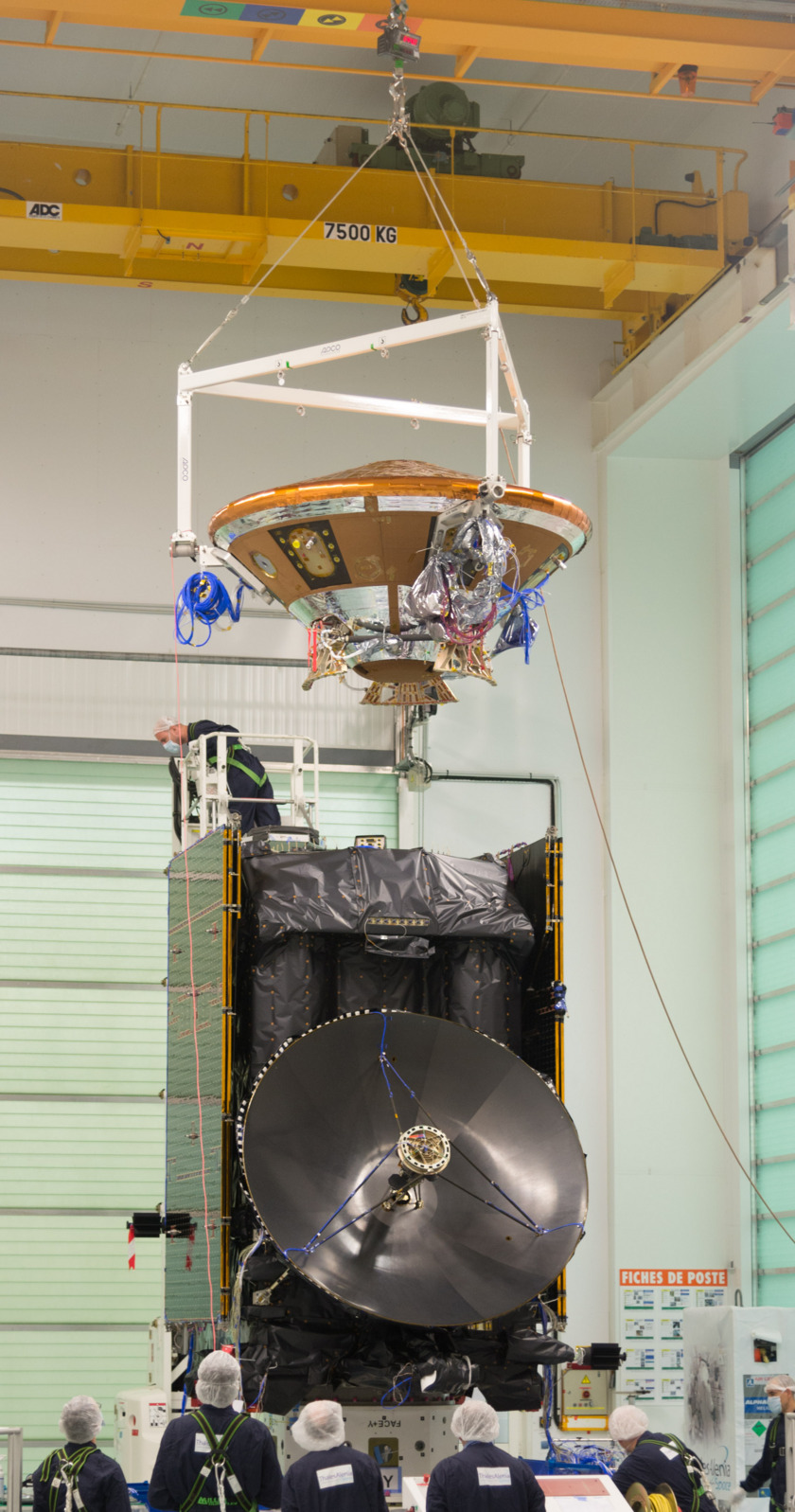 Schiaparelli lander meets ExoMars orbiter