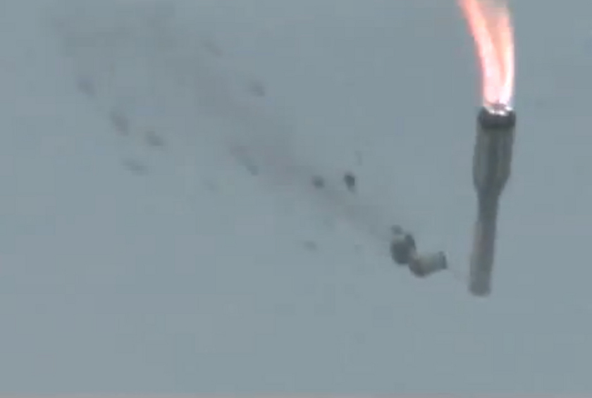 Russian rocket veers off course