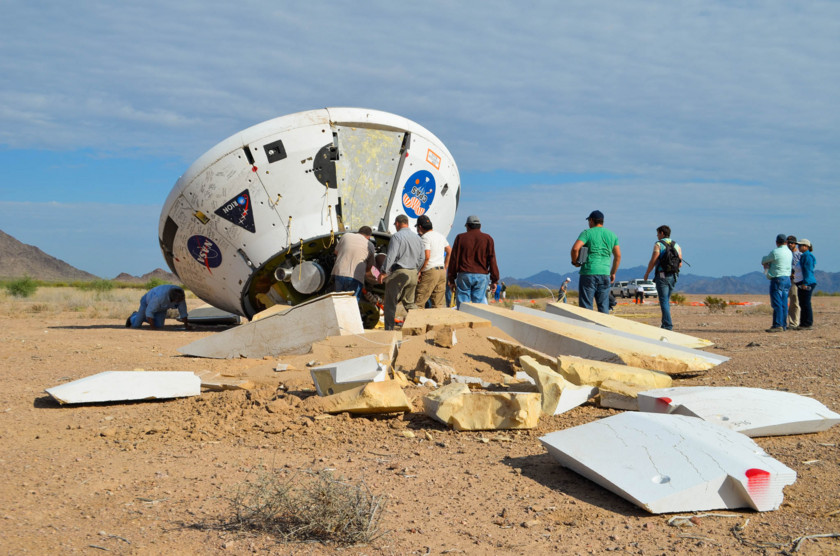 Orion parachute test, drop day