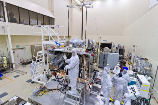 Installing the SARA panel on OSIRIS-REx