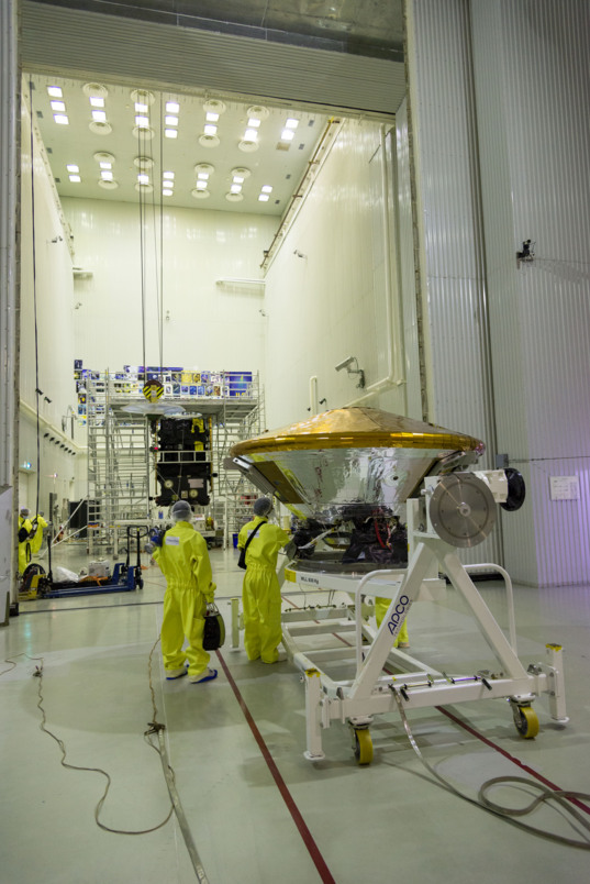 Schiaparelli meets ExoMars Trace Gas Orbiter