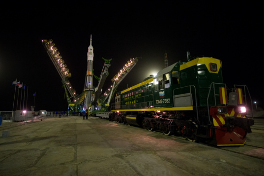 Soyuz TMA-20M on the pad