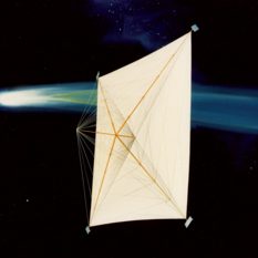 Halley's Comet solar sail concept