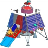 Chandrayaan-2 lander deploying rover
