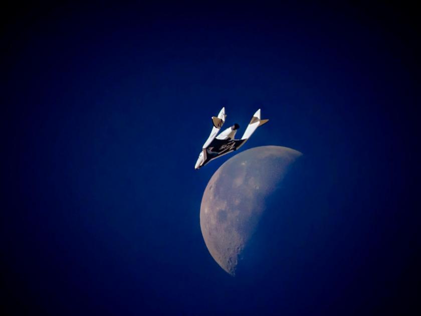 Gliding past the Moon