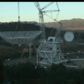 Deep Space Station 35 Being Installed