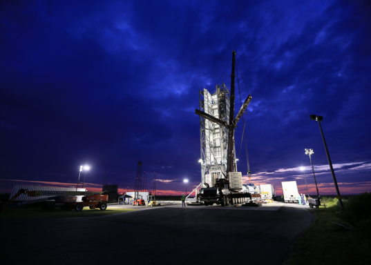 Minotaur V Stacking at Sunrise 