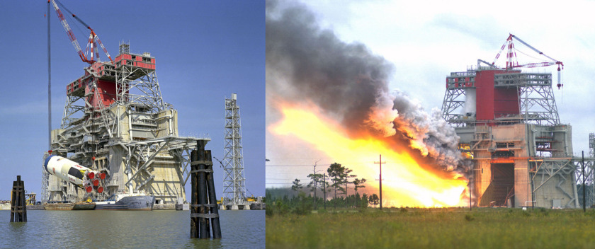 Saturn V first stage testing